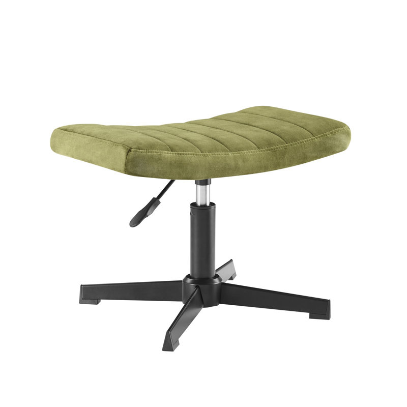 Willa Arlo Interiors Chatham Velvet Swivel Accent Chair with Ottoman